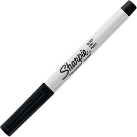 Sharpie Permanent Markers, Ultra Fine Point, Black, 24 Count, 2 Pack