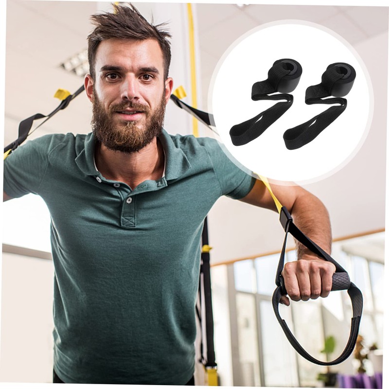WOONEKY 2pcs Fitness Elastic Training Resistance Band with Door Anchor