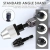 2 Pcs Keyless Drill Chuck Conversion Tool 0.3-3.6mm/0.3-6.5mm, 1/4 Inch