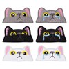 Keboyoe 6Pcs Embroidered Cat Face Sew-On Patch Removable Cat Applique