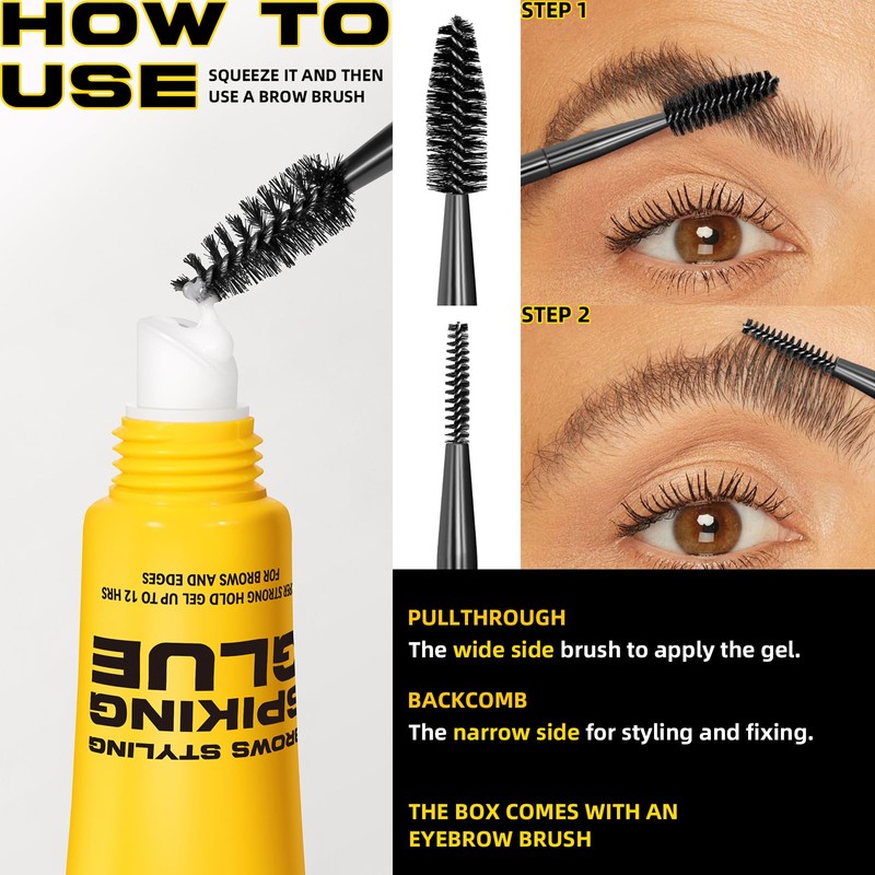 Eyebrows Styling Spiking Glue – Long-Lasting Glue for Brows &
