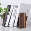 Muso Wood Artist Bookends, Decorative Bookshelf Book Ends Heavy Duty