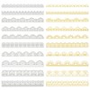 BENECREAT 10pcs Cutting Dies Lace Pattern Stainless Steel Stencil Scrapbooking