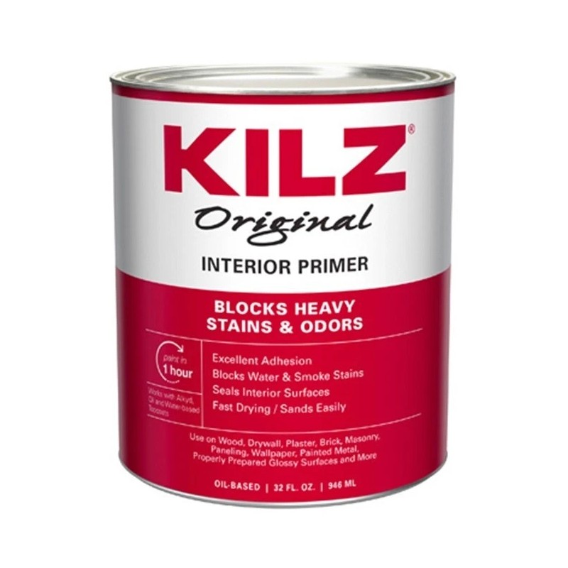 Kilz 10002 Quart Oil Based Original Primer Sealer Stainblocker -