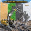 Remote Control Excavator Toy RC Play Excavator Construction Vehicles, 11CH