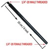 Metal Tripod Extension Pipe Extension Bar/Tripod Pole - 1/4"-20 Threaded