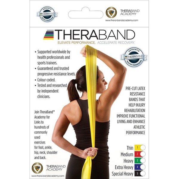 TheraBand Resistance Band Thin Yellow Single