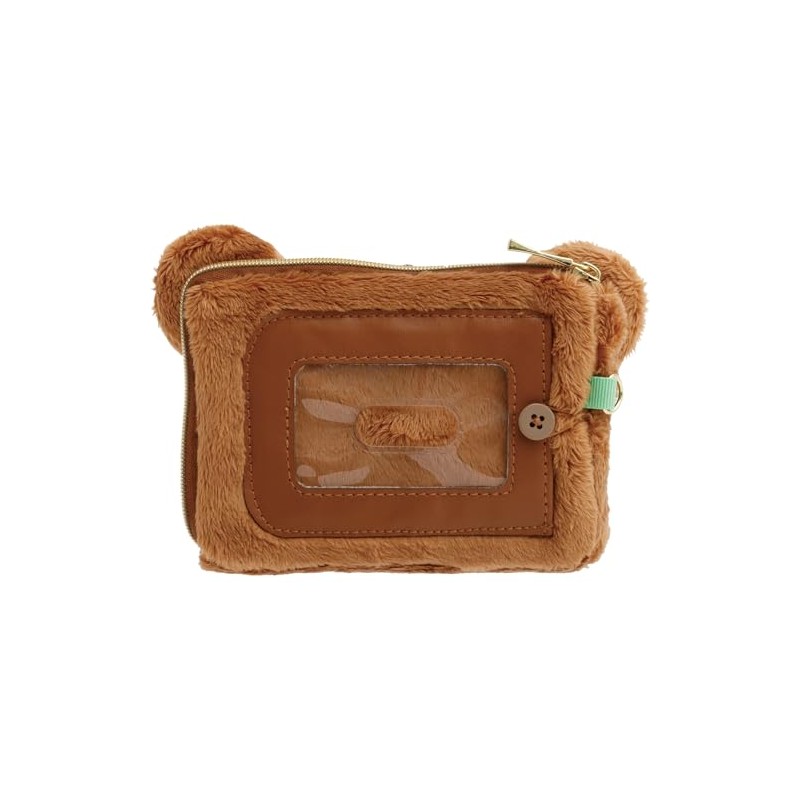 San-X PB72204 Rilakkuma Plush Pass Case, Chirooki Bear H4.3 x