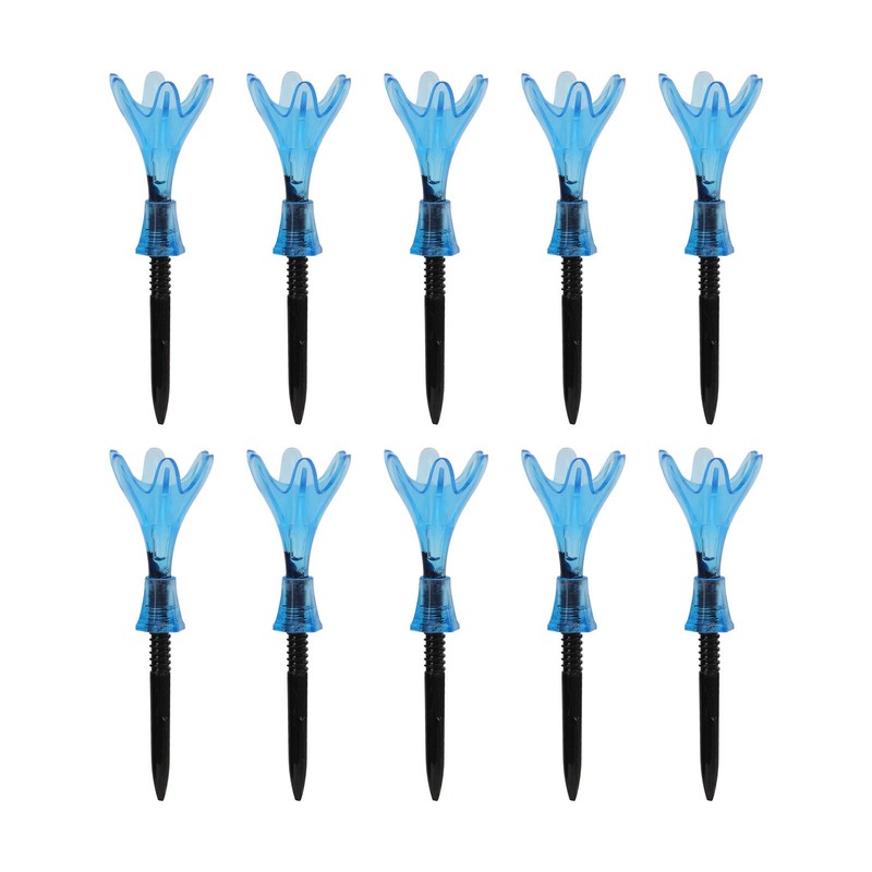 10pcs Plastic Golf Tee Ball Holder Adjustable Height Stable Practice