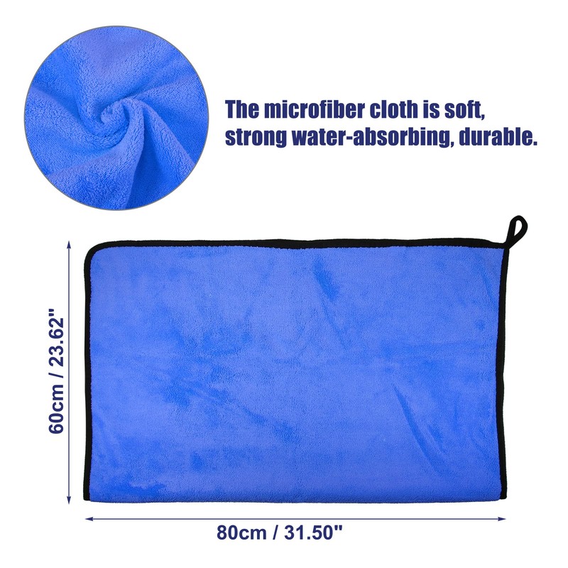 X AUTOHAUX Microfibre Car Drying Towel 80x60cm Extra Large Car