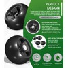4 Pack AM125172 Plastic Deck Gauge Wheel Kit Compatible with