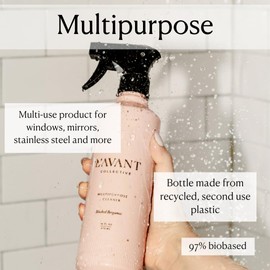 L'AVANT Collective Multipurpose Surface Cleaner | Provides a Powerful Clean to Remove Grease & Grime | Notes of Bergamot, Orange Blossom, Amber, Cedar | Blushed Bergamot Scent 16 Fl Oz