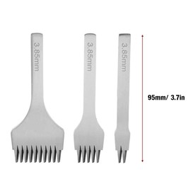 Sheens Professional Leather Craft Punching Tool 2/5/10 French Angled Chisel Leather Craft Tools Hole Punching Lacing Sewing Perforating