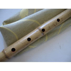 1.8 Pentatonic Shakuhachi w/o. Root End 5 Holes -- KINKO voicing hole w. buffalo Horn Flake inlet - Traditional Zen Instrument