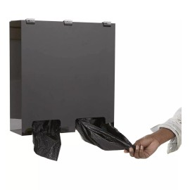 Mind Reader Breakroom To Go Bag Dispenser Wall Mount Holder, Easy Access Opening