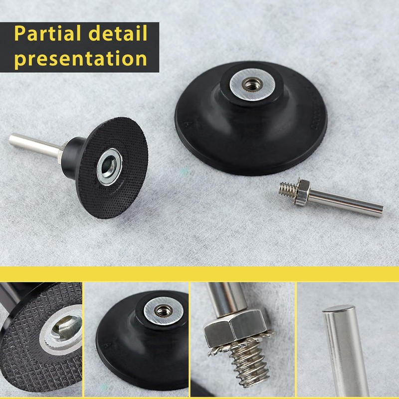 LEONTOOL 4 Pack Quick Change Disc Pad Holder Roll Lock