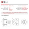 APIELE Push Button Switch 19mm Momentary Waterproof Stainless Steel Metal