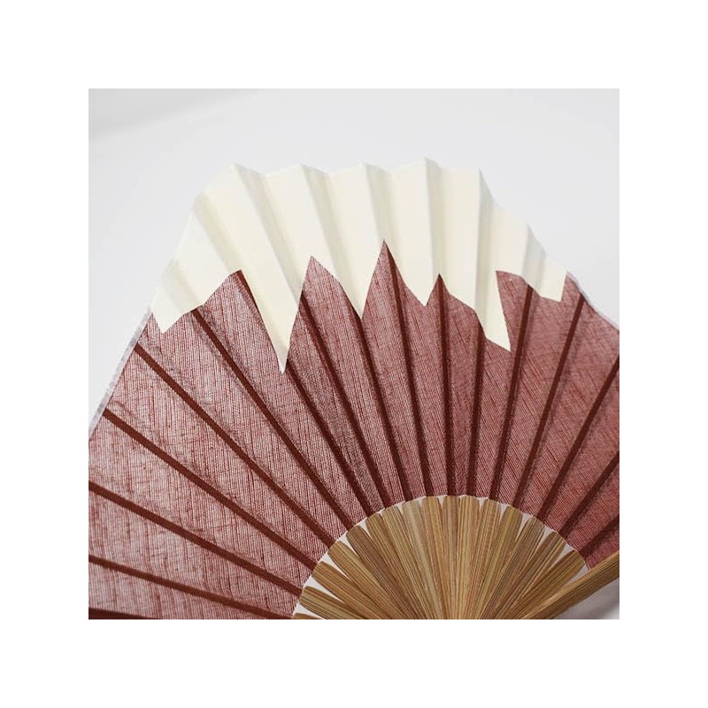 Stylish kimono Iroha Men's Fan, The FUJISAN Fabric Fan, 9.4