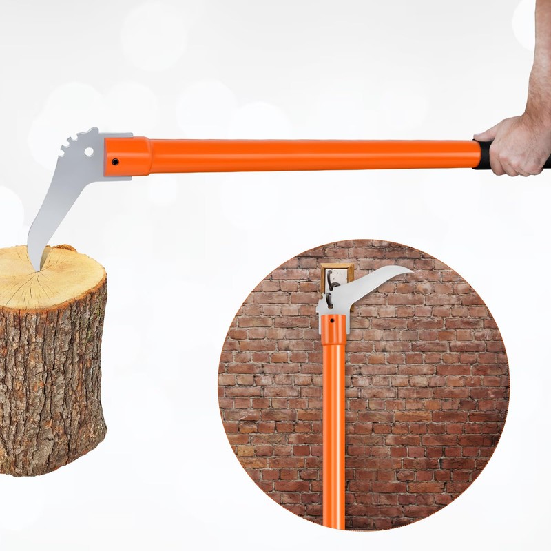 Meyoppm Hookaroon 28.3 Inch, Pickaroon Logging Tool with Anti-Slip Handle,