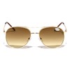 V.W.E. Classic Metal Tear Drop Reading Sunglasses - Integrated Bifocal