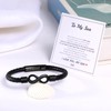 Sistble Son In Law Gifts, Christmas Gift Leather Bracelet Men