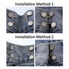 Qkari Jean Button Pins, Adjustable Jean Button, Detachable Jean Button