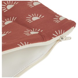 Itzy Ritzy Sealed Wet Bag with Adjustable Handle – Washable & Reusable Wet Bag with Water Resistant Lining Ideal for Swimwear, Diapers, Gym Clothes & Toiletries; Measures 11” x 14”, Terracotta Sunrise