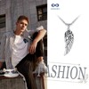 INFINIONLY Creative Women's Wings Stainless Steel Necklace Fashion Angel Wings