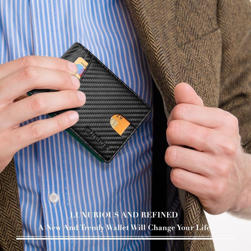 RUNBOX Slim Wallet for Men 15 Slots Ultra Large Capacity