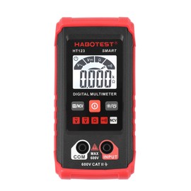 HT123 Digital Multimeter Auto Range Multi-Meter 2,000 Counts True RMS Measuring AC/DC Voltage Resistance NCV Test with LCD Backlight Flashlight Data Hold