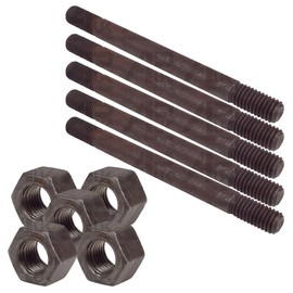 APUK 5x Cylinder Head Stud & Nut 7/16 UNF UNC Replacement for Ferguson TEA TED TE20 TEA20 TED20