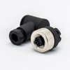 M12 Connector 4 pin Field Female Socket Right Angle Plastic