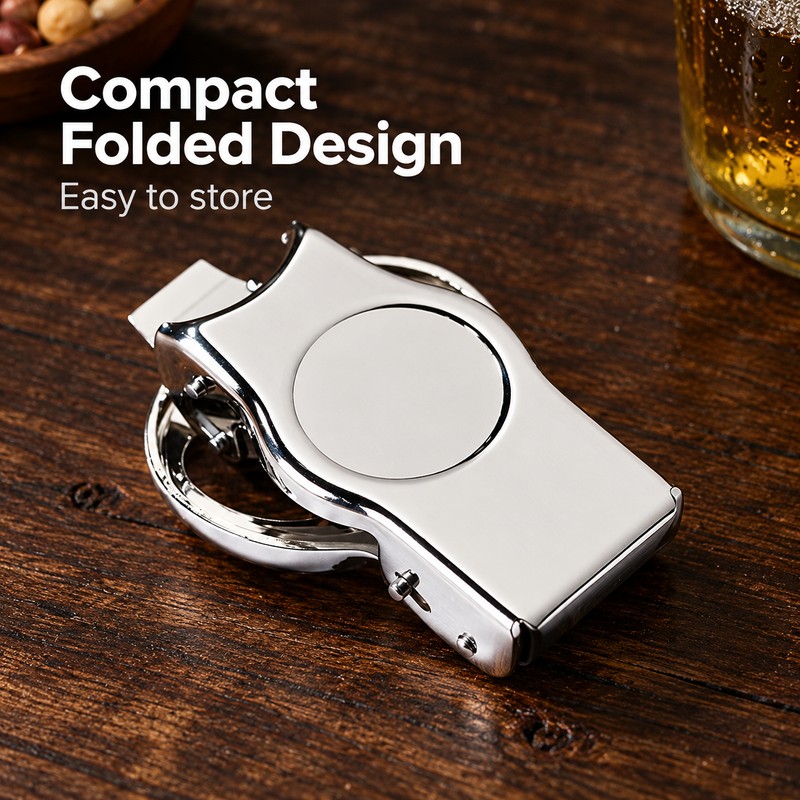 Multifunction Bottle Opener for Home & Bar – Stainless Steel