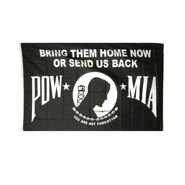 POW-MIA "Bring Them Home Now or Send Us Back" Flag