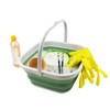 SAMMART 5.5L Collapsible Square Handy Bucket/Foldable SquareWater Pail/Portable Tub with