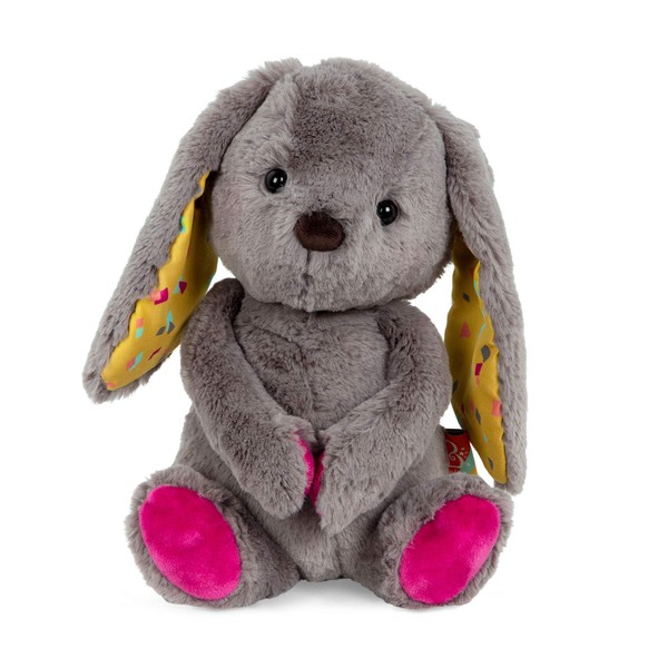 B. toys- B. softies- 12" Plush Bunny- Huggable Stuffed Animal Rabbit Toy- Soft & Cuddly Plush Bunny – Washable – Newborns, Toddlers, Kids- Happy Hues- Sprinkle Bunny - 0 Months +