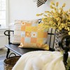 RABUSOFA Plaid Daisy Sunflower Spring Summer Pillow Covers 18x18 inch,Floral