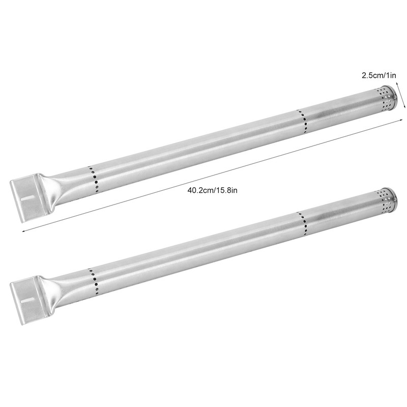 2PCS BBQ Parts Gas Grill Replacement Stainless Steel Grill Burners