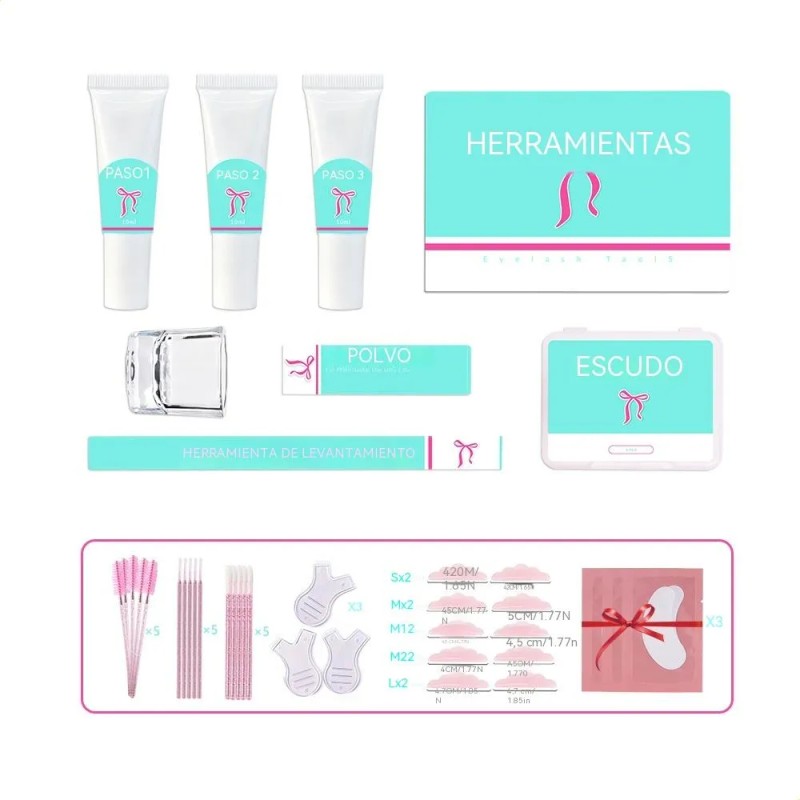 Koren Lash Lifting Kit De Pestañas Rizado Permanente Lashpro