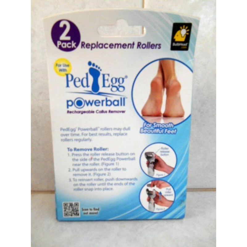 Ped egg power ball replacement rollers 2 pack original, retail