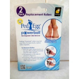Ped egg power ball replacement rollers 2 pack original, retail box