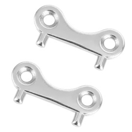 2 PCS Boat Gas Cap Key Stainless Steel Boat Fuel Cap Key Marine Boats Gas Fuel Tank Fill Filler Spare Keys Stainless Steel Replacement Keys for Deck Fill Plate Yacht Water Hatch Sewage Cover Switch