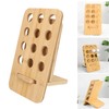Essential Oil Rack Bamboo 12 Holes Essential Oil Bottle Display