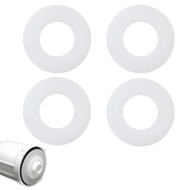 4 Stück WC Spülkasten Dichtung aus weißem Silikon, Ersatzteile 63 x 33 x 2 mm kompatibel mit Geberit 816.418.00.1