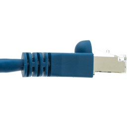 CableWholesale 5 Foot Blue Cat6a Ethernet Patch Cable, Snagless/Boot with RJ45 Connector, 500 MHz, 26 AWG, STP(Shielded Twisted Pair) Stranded Copper, Internet Patch Cable