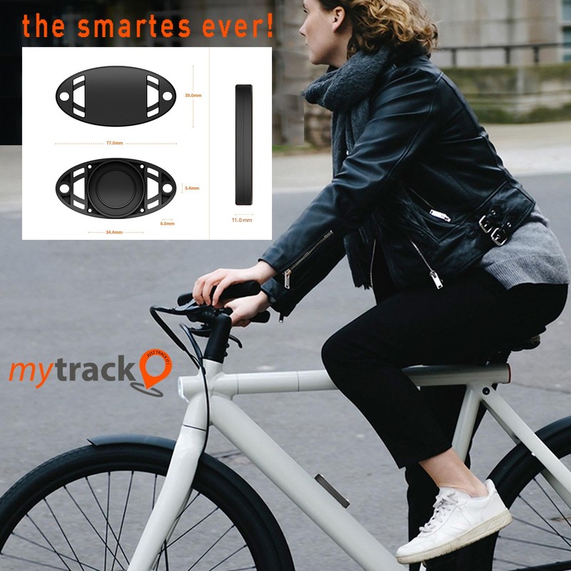 mytrack AirTag Waterproof Bicycle Mount with Security Screws & Accessories,