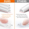 SILIENTWERK 40 Feet Self-Adhesive Rubber Weather Stripping Fits Big Gaps,