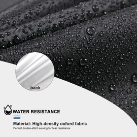 Fenghome Garden Bench Covers, Waterproof Oxford Fabric Bench Cover for 2 Seater Patio Bench Windproof Furniture Covers -134x66x89cm (Black)