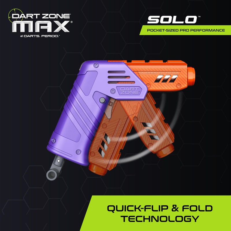 DART ZONE Max Solo Pro Foam Dart Blaster Pistol –