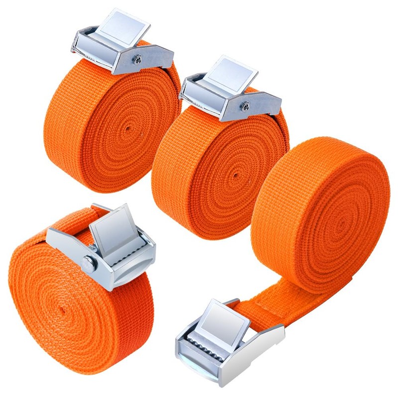 URAQT Tie Down Straps, 4 Pack Heavy Duty Tensioning Belts,